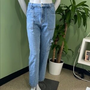 Forever 21 Blue Straight Leg Jeans Classic Style